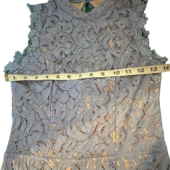 Francesca’s Periwinkle Lace Overlay Dress • Used • Size: Small - Picture 8 of 11